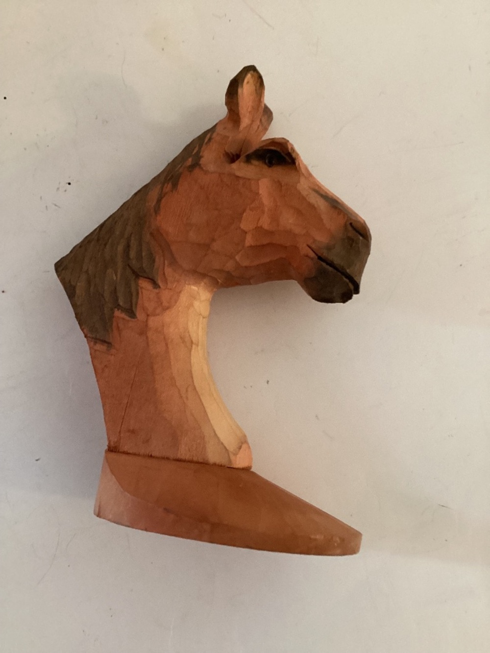 Peepers 7 inch hand carved horse head eyeglasses holder